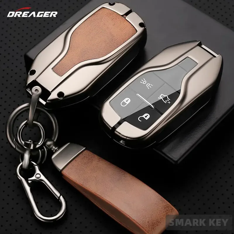 

Zinc Alloy Leather Car Key Case for Men Maserati Key Fob Cover Levante Ghibli Quattroporte Remote Shell Granturism Grancabrio
