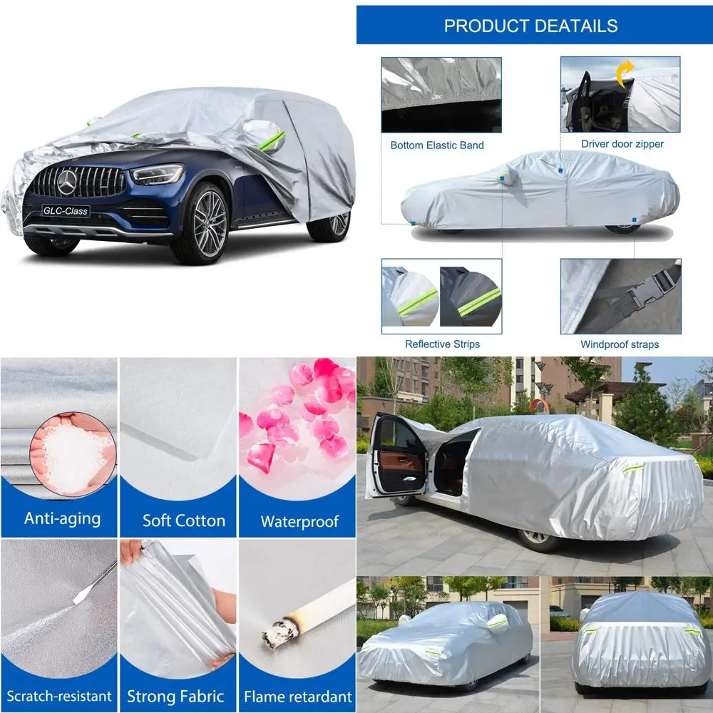 

Изготовленный на заказ автомобильный чехол для внедорожника, водонепроницаемая всепогодная защита для моделей Mercedes Benz GLC 2015-2025, защита от солнца и дождя