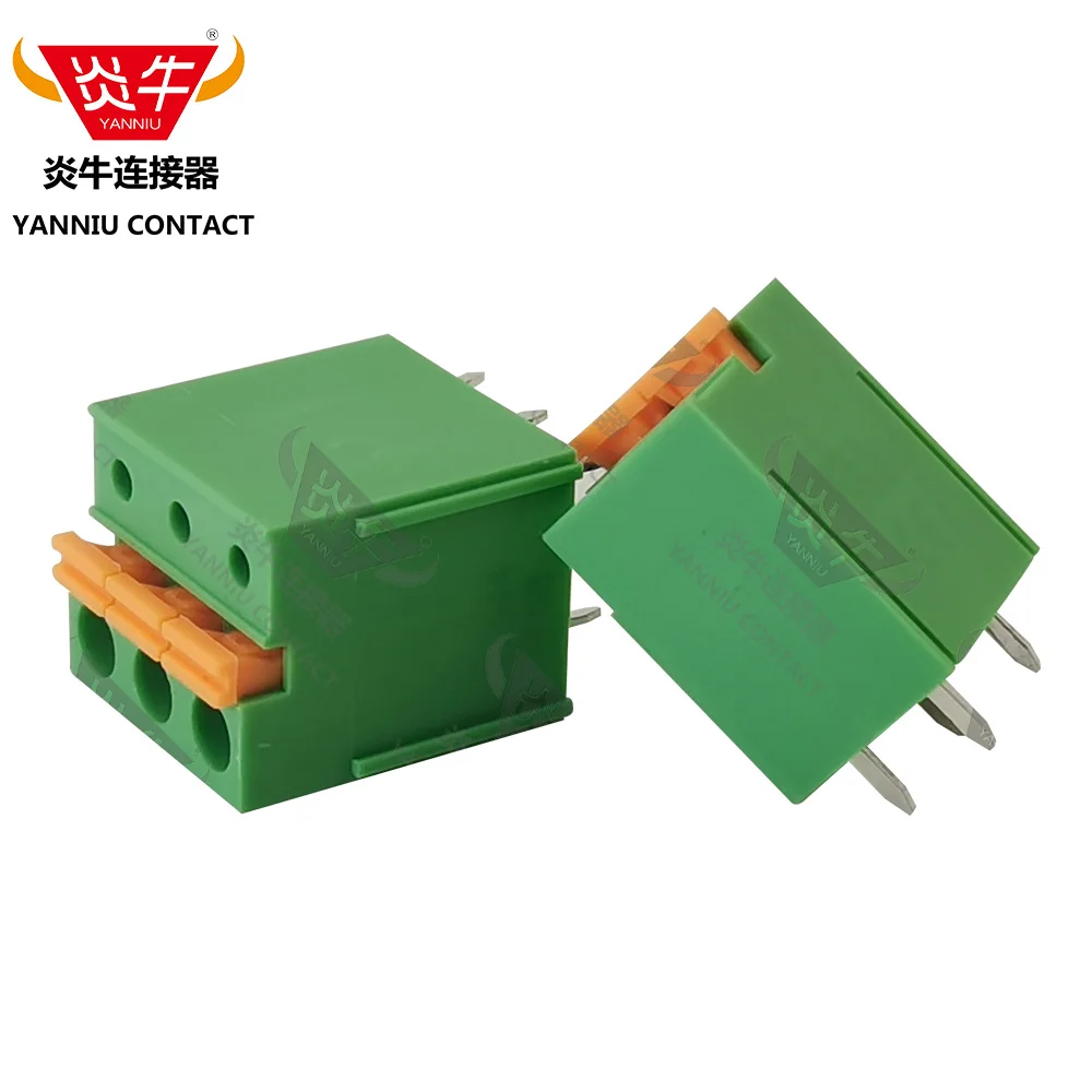 

50Pcs KF144 5.08 2P 3P 4P 5P 7P 8P 9P 10P 11P 12P PCB SPRING TERMINAL BLOCKS FFKDS/V1-5.08 PHOENIX CONTACT YANNIU KEFA