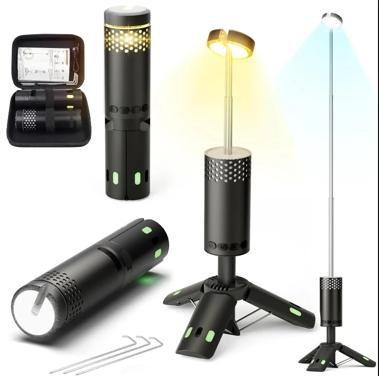 

Telescopic Lantern 10000mAh Magnet Tripod Base Lightweight LED Adventure Hiking Fishing Tents Campsite Ambiance Camping Light