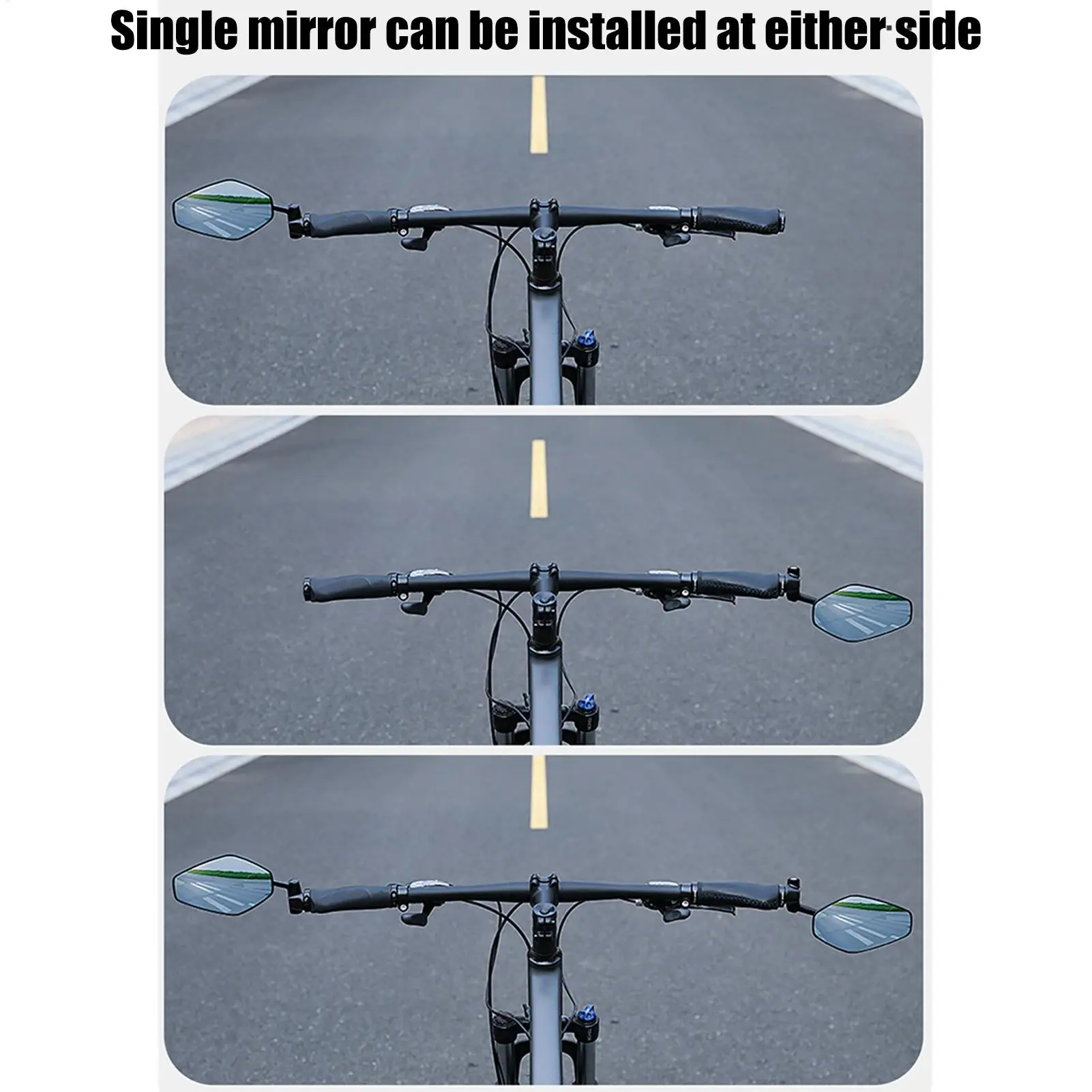 

Mirror For Bike Anti-Glare 360 Degree Adjustable Blast-Resistant Bike Left Rear View Mirror For Men Women Boys Girls Youth Teens