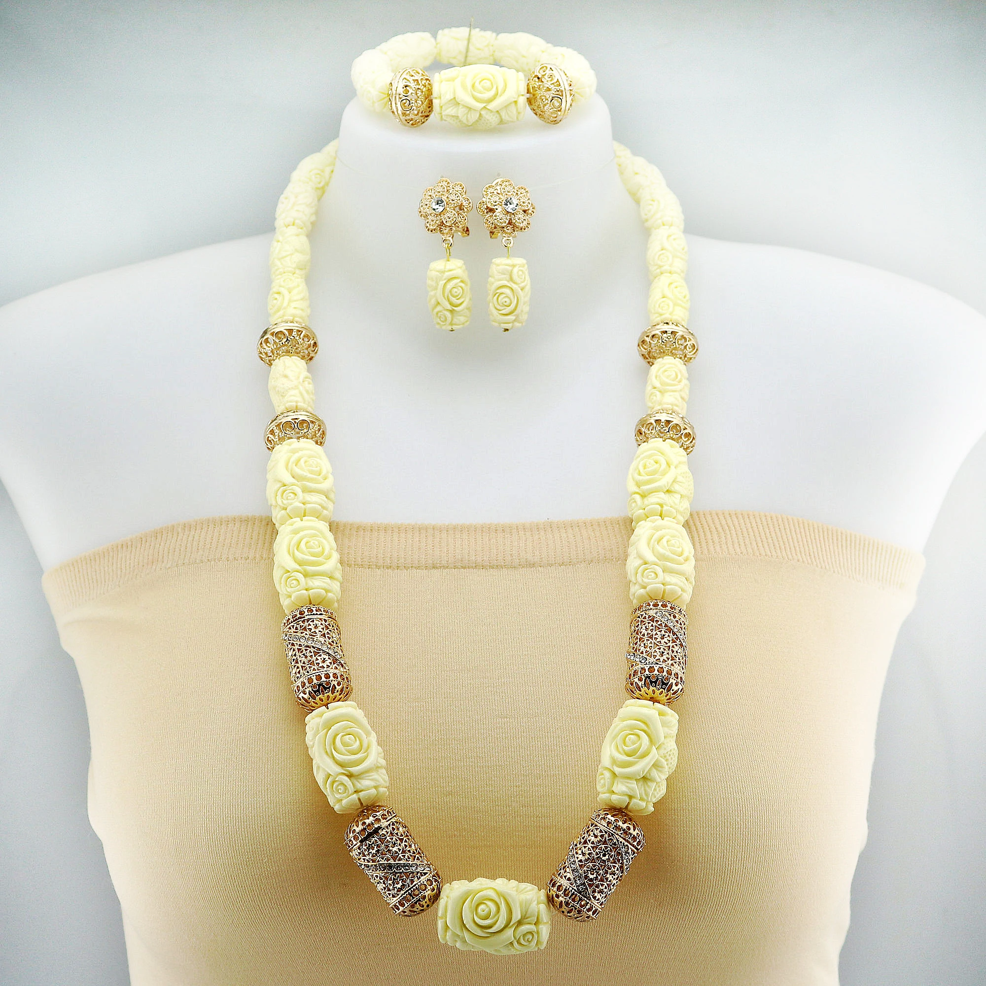 

Новейшие ювелирные наборы из синтетического камня 2026 года: роскошные свадебные комплекты из бусин из синтетического камня во французском, африканском и нигерийском стилях