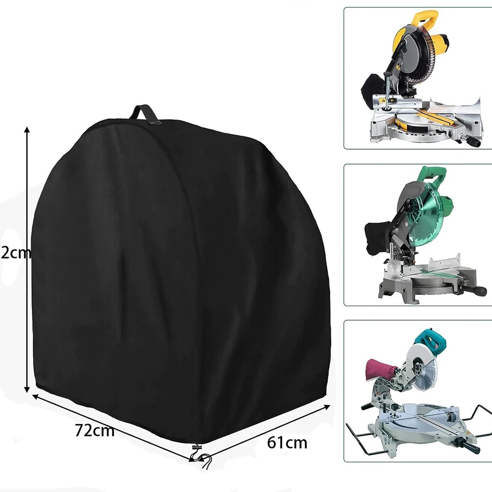 Portable Table Saw Cover 72x61x72cm Black 210D Oxford Cloth Waterproof Dustproof For Miter Saw Planer Machine Tool Protection