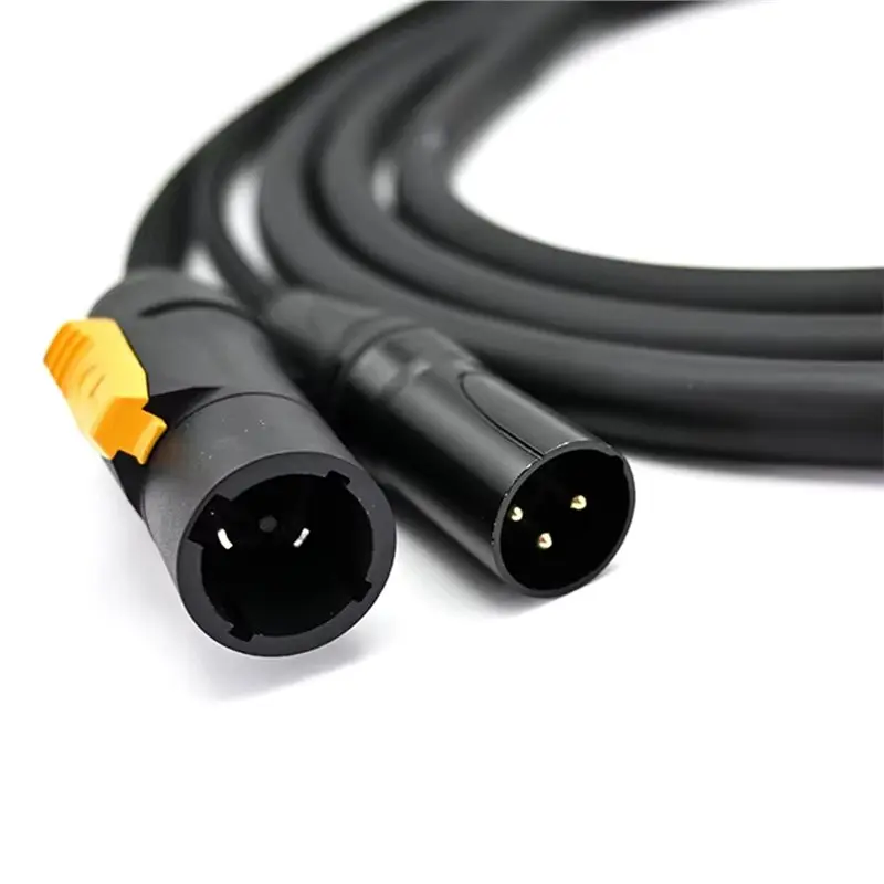 A42T-Audio For DJ Speaker Moving Head Outdoor 3 Pin DMX Truecon Combo Cable 1M/ IP65 XLR True1 For Combi Lighting Wire