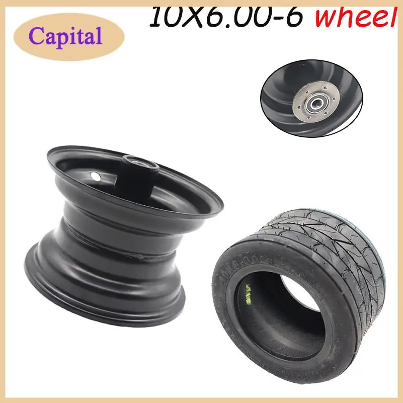 

10 inch widened high-performance vacuum tire 10x6.00-6 for Citycoco motorcycle electric scooter motor special tubeless tire