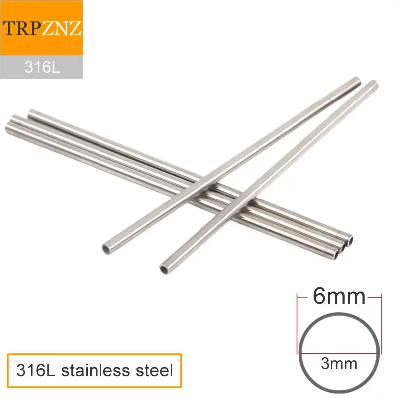 

316L stainless steel tube 6x1.5 OD 6mm wall 1.5mm polished inside and outside,Sanitary pipe laboratory food Gas transmis