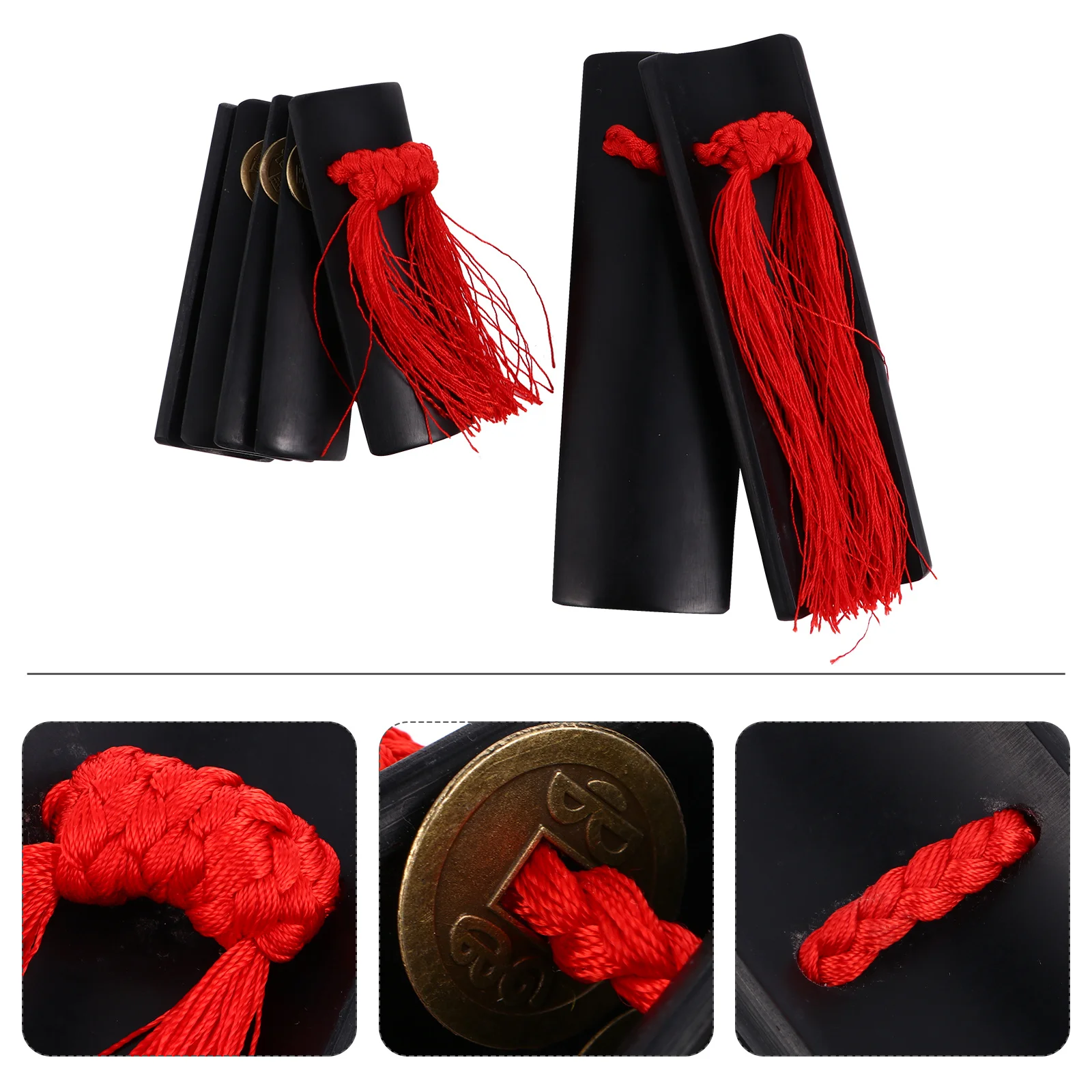 

1 Pair Kuaiban Bamboo Clapper Traditional Chinese Percussion Instrument Handmade Rhythm Tool For Music