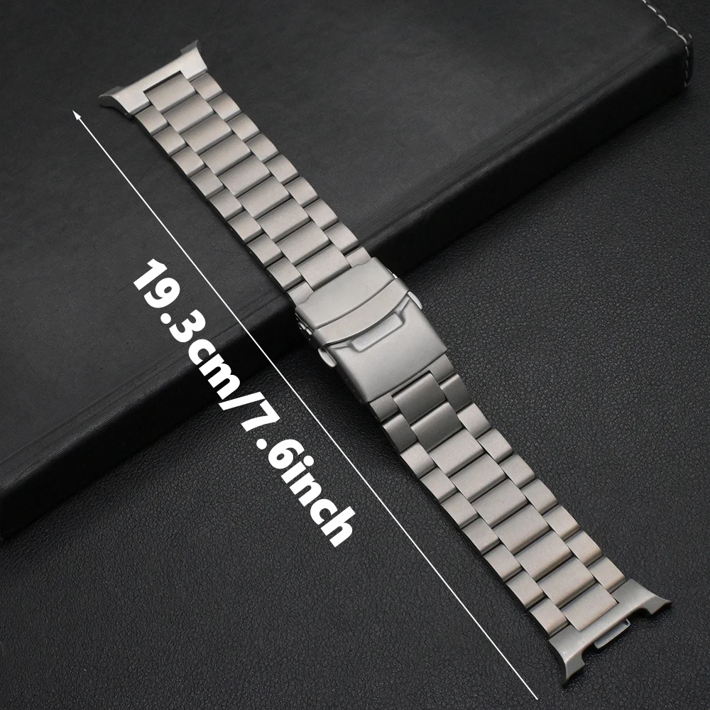 Luxuriöses Titanarmband für Samsung Galaxy Watch 8 Classic 46 mm, ersetztes Armband für Samsung Galaxy 8 44 mm 40 mm Herren-Business-Armband