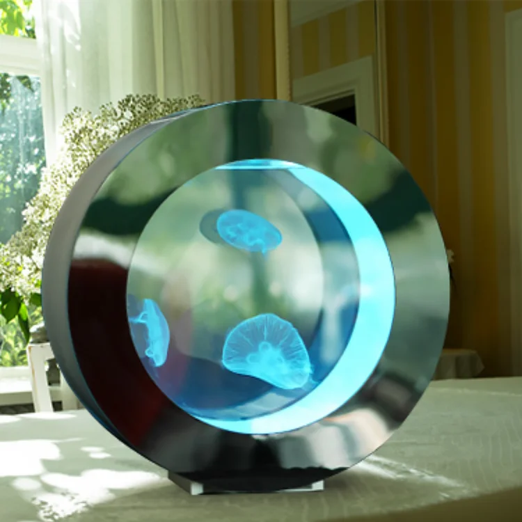 Round Shape Custom Acrylic Jellyfish Aquarium For Creative Life Decoration