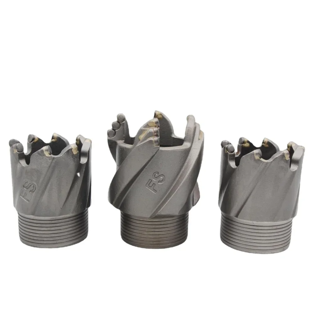Front speed drill bit helical composite drill bit alloy steel imported oil sheet small tooth core thread drill bit limestone