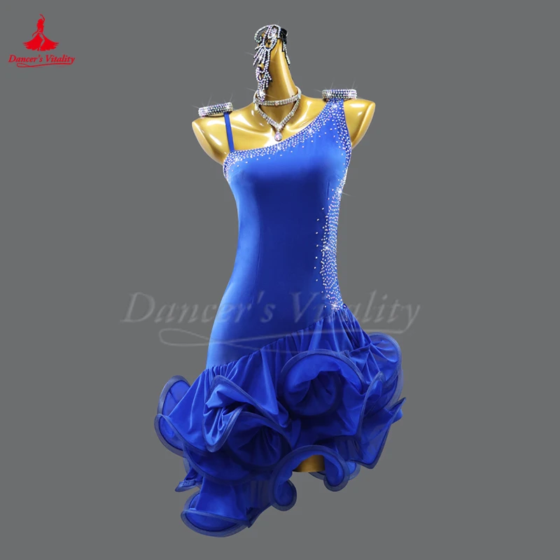 성인 및 어린이 사용자 정의 Fishbone 드레스 라틴 국제 챔피언십 블랙풀 댄스 축제 경쟁 의류