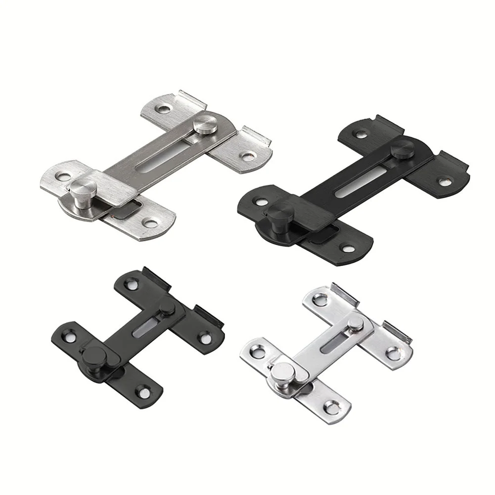 180 Degree Door Buckle Stainless Steel Lock Sliding Door Right Angle Buckle Door And Window Bathroom Bending Latch