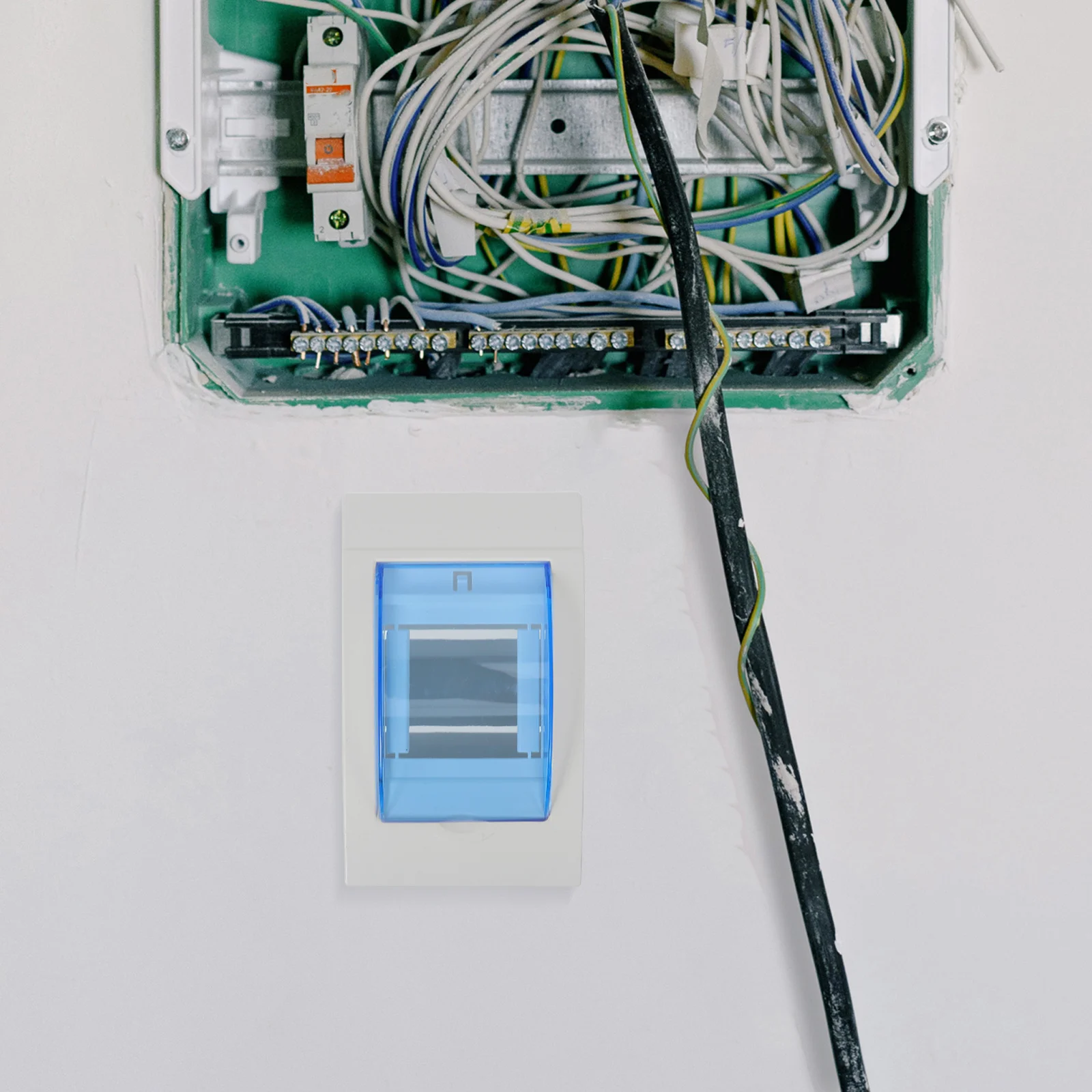 Electric Meter Box Outdoor Waterproof Abs Distribution Box Transparent Cover Uv Resistant Energy Meter Enclosure