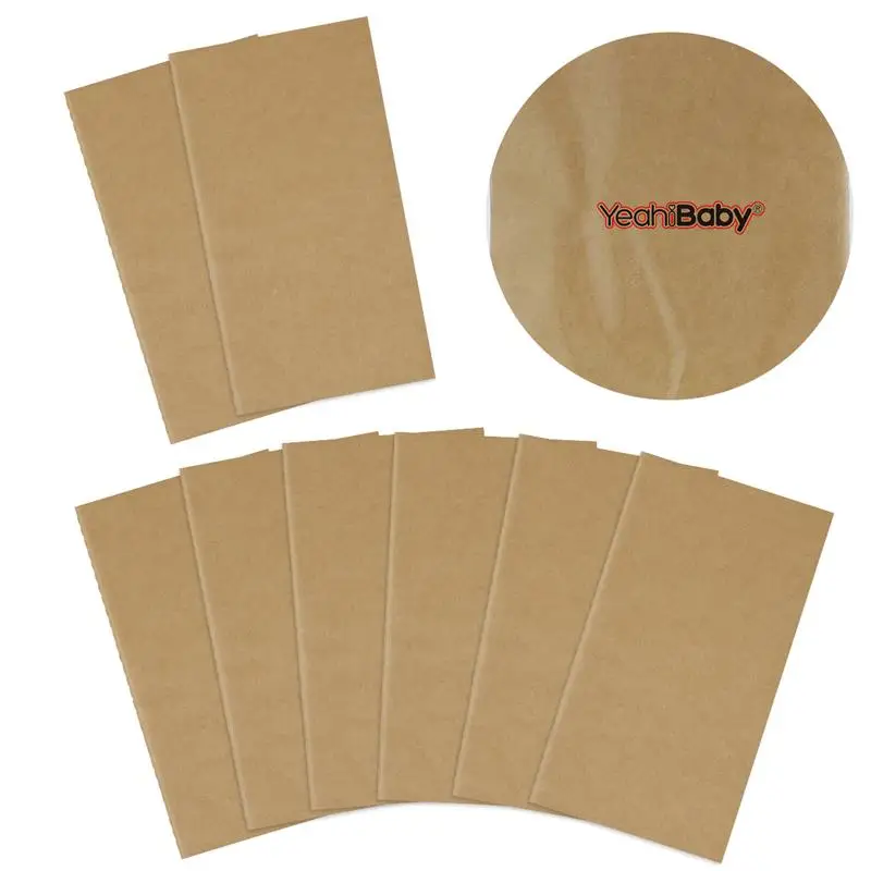 Mini Cadernos Kraft, Pacote De Cadernos Pontilhados, Papel Kraft, 12pcs