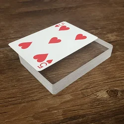 Placa de vidro realista plataforma gelo bound truques mágicos adereços perto ilusão acessórios gimmick sinal cartão para limpar bloco poker brinquedos