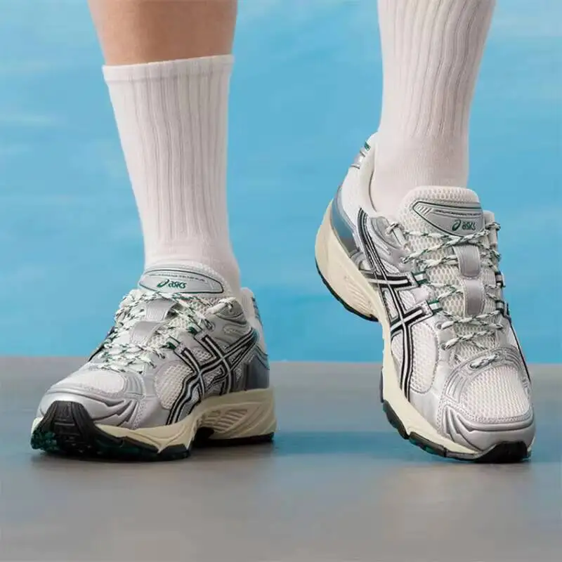 

Top Fashion Asics GEL-KAHANA TR V4 Retro Silver Green Mesh Casual Dad Shoes Men Women Outdoor Sneakers 1203B024-101