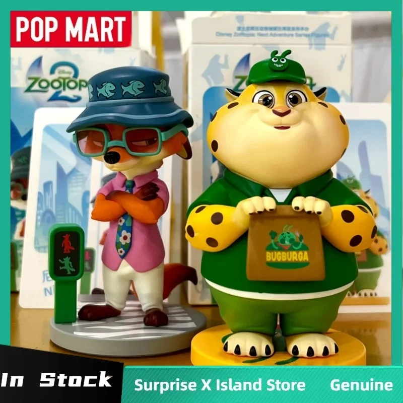 

Pop Mart Disney Zootopia Next Adventure Series слепая коробка игрушки милые украшения фигурки настольная модель куклы загадочная коробка детский подарок