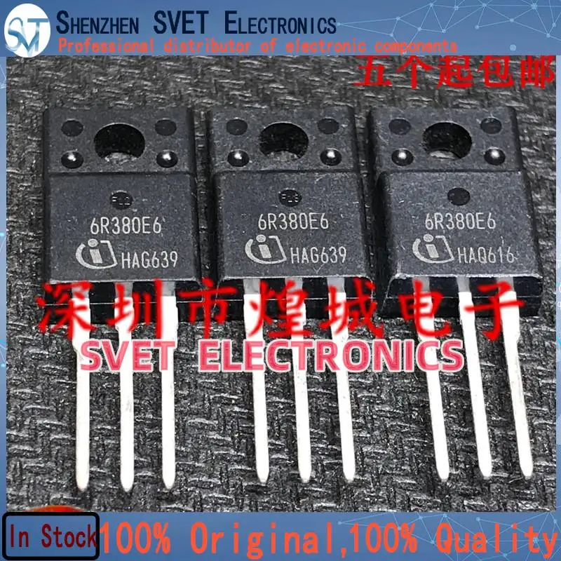 10PCS-50PCS  6R380E6 IPA60R380E6  TO-220F 650V 30A  Original In Stock Fast shipping