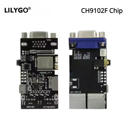 LILYGO&reg; FabGL VGA32 VGA ESP32 PSRAM Module V1.4 Controller PS/2 Mouse Keyboard Graphics Library Game ANSI/VT Terminal Circuits