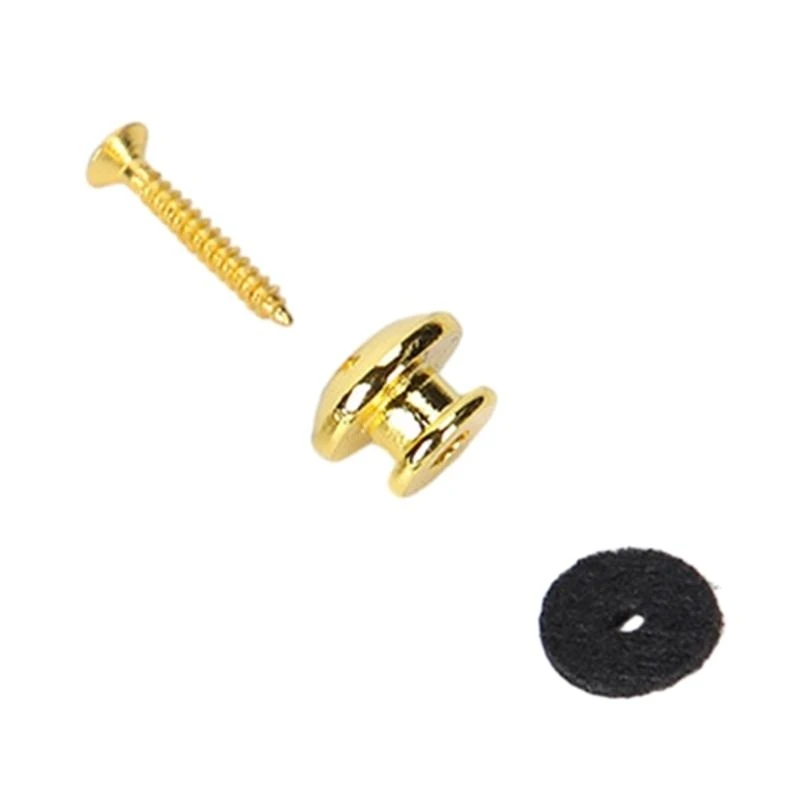 

2 Pcs Electric Bass Guitar Straplocks Guitar Strap Locks Heavy Duty Metal Button