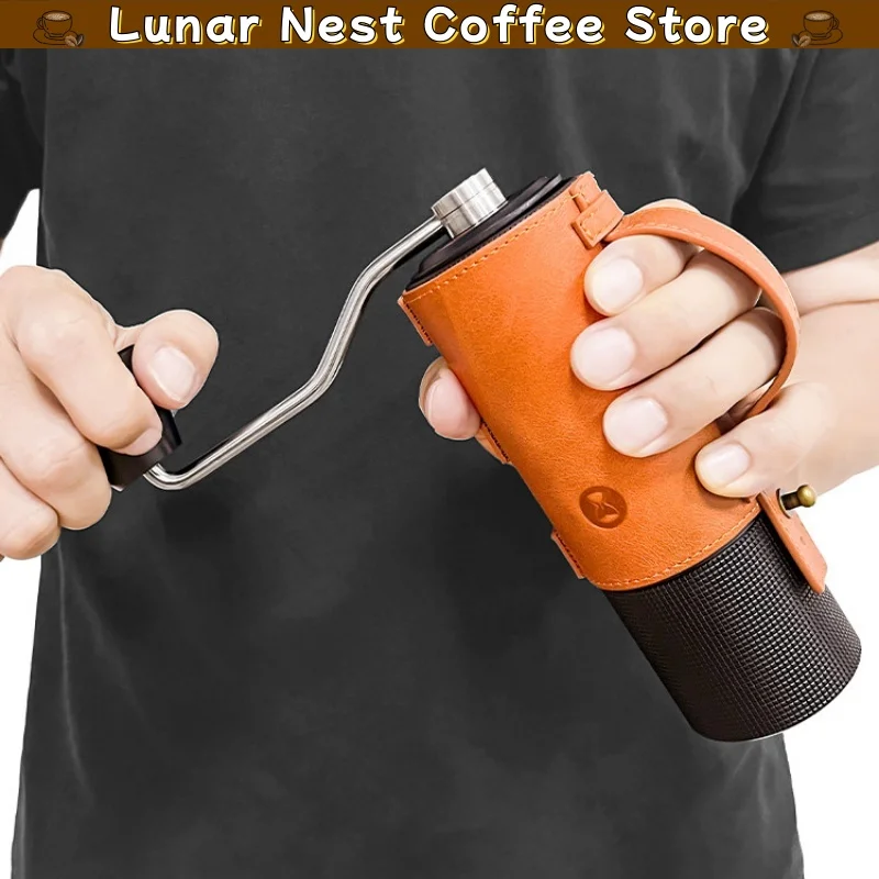 New Timemore Chestnut C2/C3 Leather Protective Sleeve Hand Grinder Case Genuine Yellow Cowhide Cover Custom Fit Handmade