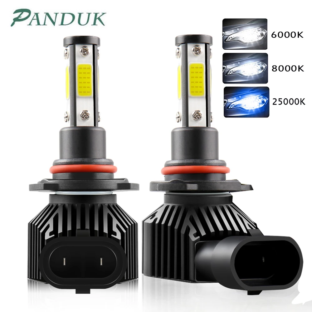 PANDUK 2pcs 360 Degree LED 140000LM H7 H11 LED Bulb H1 H3 H4 H8 H9 9005 HB3 9006 HB4 Auto Car Headlight 6000K Fog Light 12V