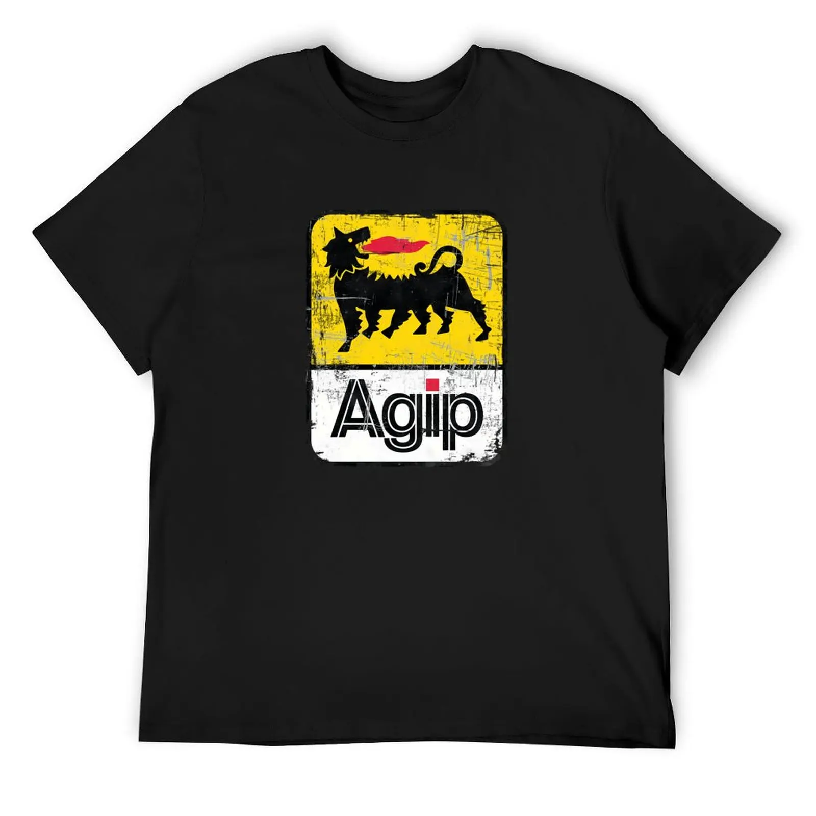 AGIP Lubricants 1968 – 1998 Distressed Version \t T-Shirt anime customs mens clothes