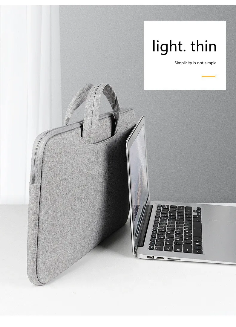 Praktische Laptop-Tragetasche 11,6-15,6 Zoll Wasserdichte Oxford-Handtasche für den täglichen Notebook-Gebrauch – Detail 5