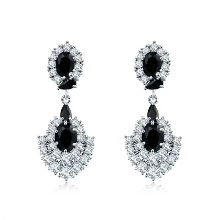 

Luxury Geometric phantom Earrings for Women Crystal from Austrian Fashion Simple Stylish Wedding Engagement Piercing Jewelry