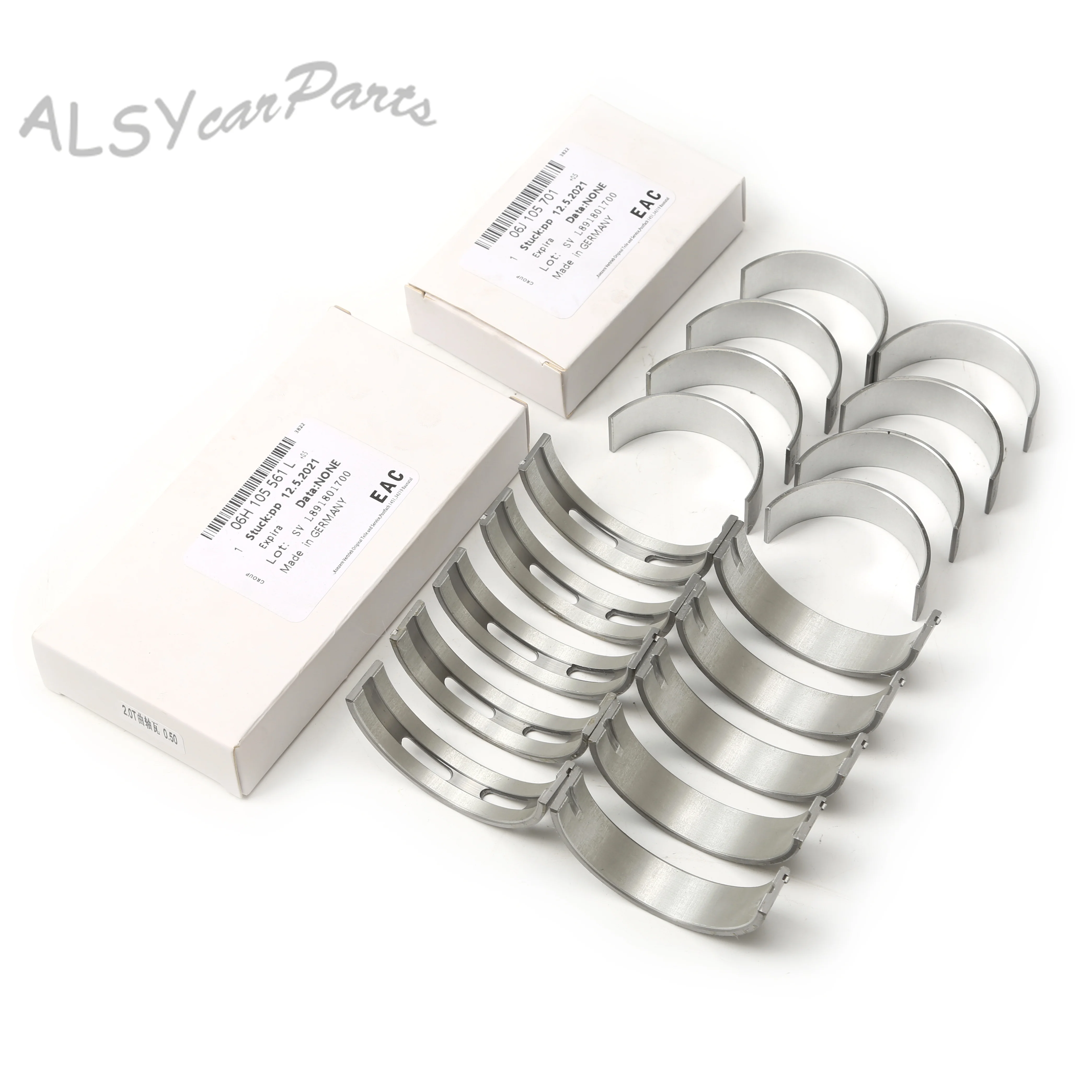 Car Oversized 0.5MM Crankshaft and Connecting Rod Bearings Set 06H105561L 06J105701 For VW Beetle Golf Scirocco Audi Q3 Q5 Seat