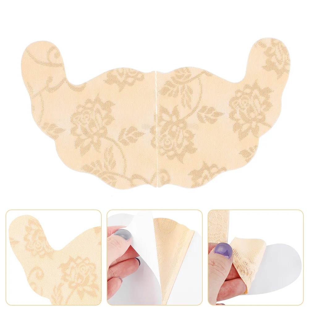 4pcs/set Women Self Adhesive Bra Strapless Invisible Breast Lift Tape Lace Stick Bra Pads Plus Size underwear accessories  ﻿