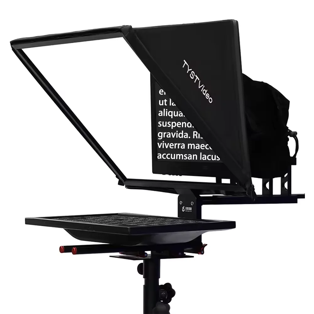 TS200 20-Zoll-Studio-Teleprompter aus gehärtetem Glas mit einem Bildschirm und Fernbedienung, Autocue Broadcast Prompteur
