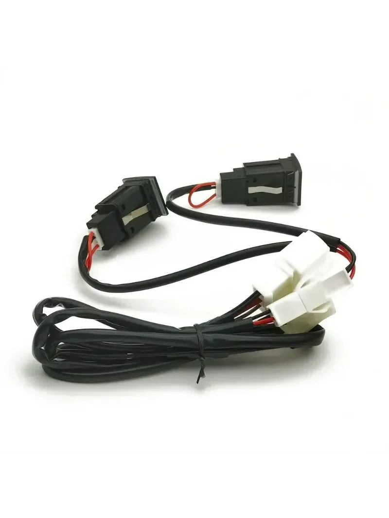 Ładowarka USB do samochodu VW Golf 6 MK6 Jetta 5 MK5 Scirocco 2006 - 2012, szybkie ładowanie PD Quick Charge QC3.0, adapter do ładowania telefonu z przyciskiem — 2