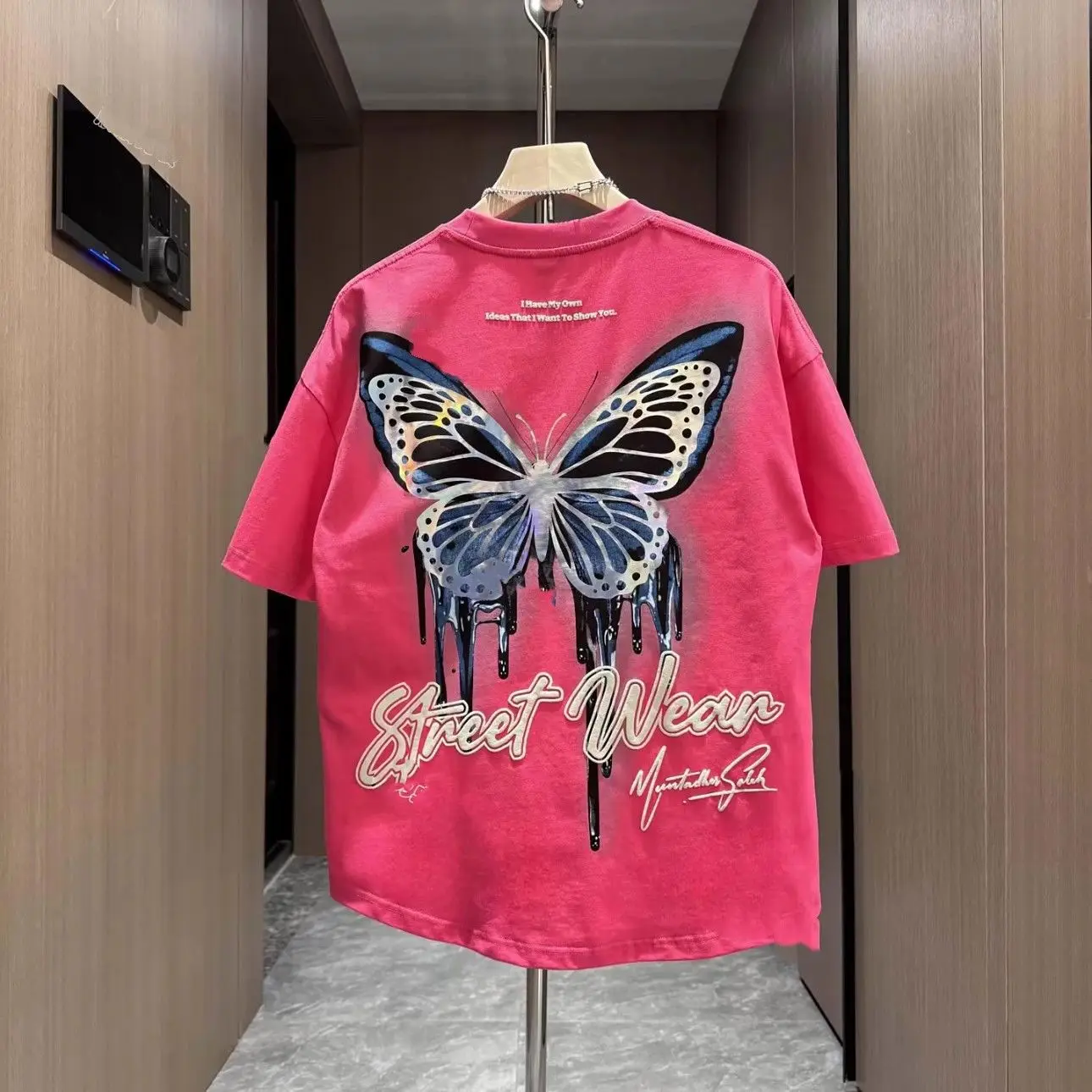 

Мужские футболки с принтом 100. ℅ Хлопковая футболка для мужчин, свободная корейская одежда с круглым вырезом, забавная оптовая продажа, уличная одежда Y2k, эстетический топ Kpop