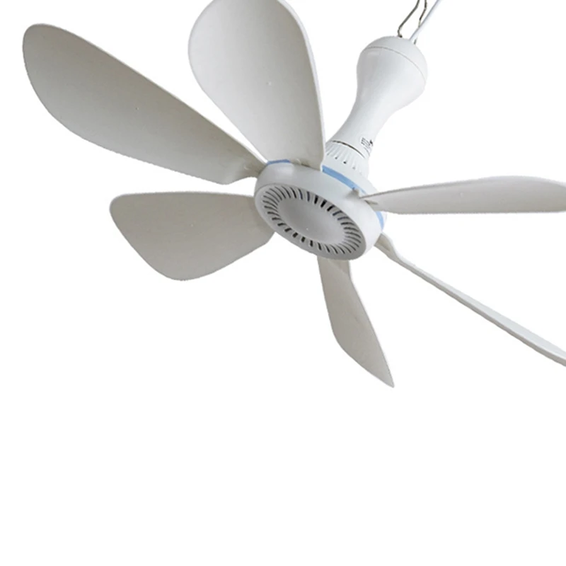 Silent Powered Ceiling Canopy Fan Powered Ceiling Fan 6 Leaves USB For Camping Bed Dormitory Tent