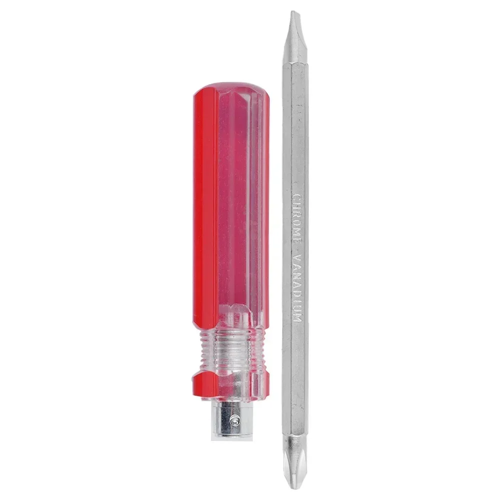1pcs 175mm Screwdriver 2 Sides Double Head Slotted Cross Screwdrivers Precision Screwdrivers Screw Remover Repair Hand Tool