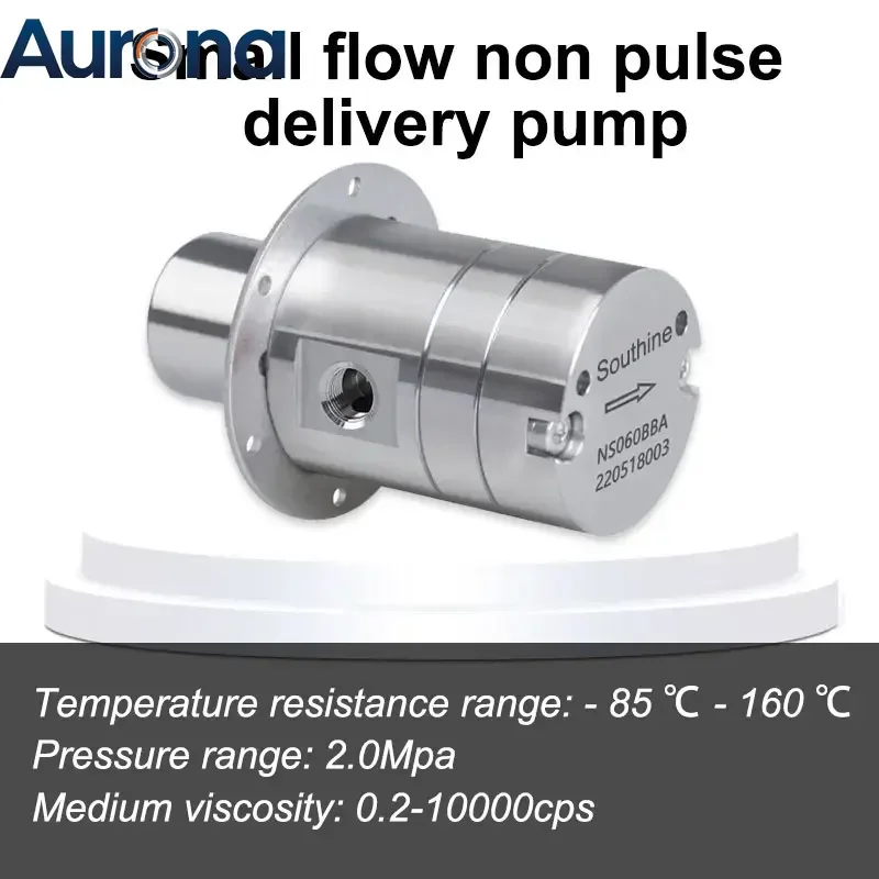 Magnetic Drive Gear Pump With Servo Motor / 0~20bar Pressure / 0ml~5000ml/min Flow Range / 0.3cp~10000cp Viscosity Range