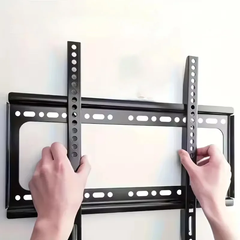 Soporte de montaje en pared para TV de perfil bajo para la mayoría de televisores LED LCD OLED de 26-63 pulgadas, pantallas planas de plasma con VESA 400x400 mm hasta 110 LBS
