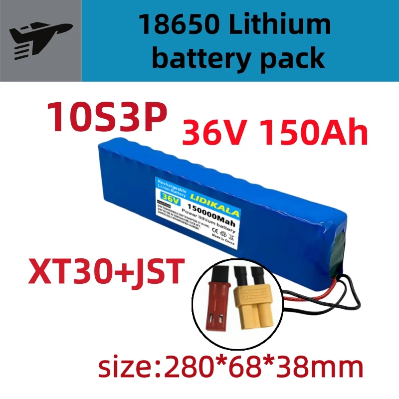 2026 Upgrade 36V 150000mAh 10S3P 36V Elektroroller-Akku 36V Batterie für Roller 18650 Lithium M365 Elektroroller