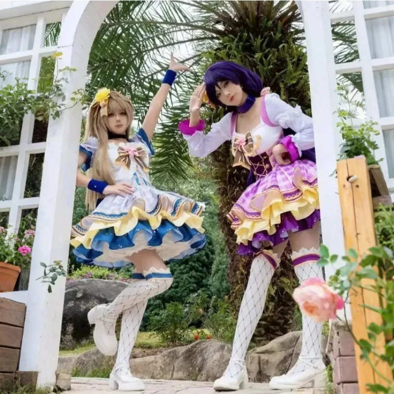 أنيمي الحب لايف زهرة باقة تأثيري حلي يازاوا نيكو نوزومي توجو إيلي رين لوليتا فستان عرض مسرحي الفتيات موحدة مجموعة كاملة