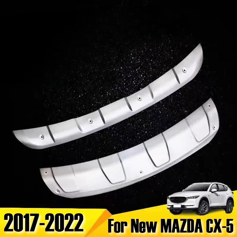 

Car For New MAZDA CX-5 2017-2022 Auto Parts Modeling Stainless Steel Front + Rear Bumper Diffuser Protector Guard Skid Plate