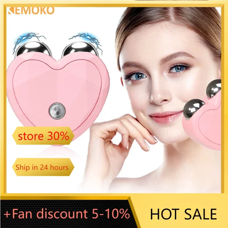 

Electric Facial Lifting Device Face Roller Massage EMS Microcurrent Sonic Vibration Skin Tighten Anti Winkle Massage Beauty Care