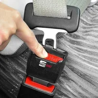 Car Seat Belt Buckle Clips Safety Extension Buckle Auto Accessories for Seat Cupra Leon 5f Ibiza 6l 6j Leon 1p Cushion Altea Xl