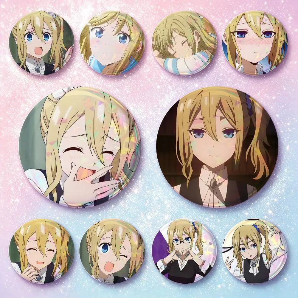 Ai Hayasaka Anime Figure Badges 25 32 44 58 75 Mm Round Cosplay Pin Bag Decor Fans Collect Friends Gifts Brooch Souvenir