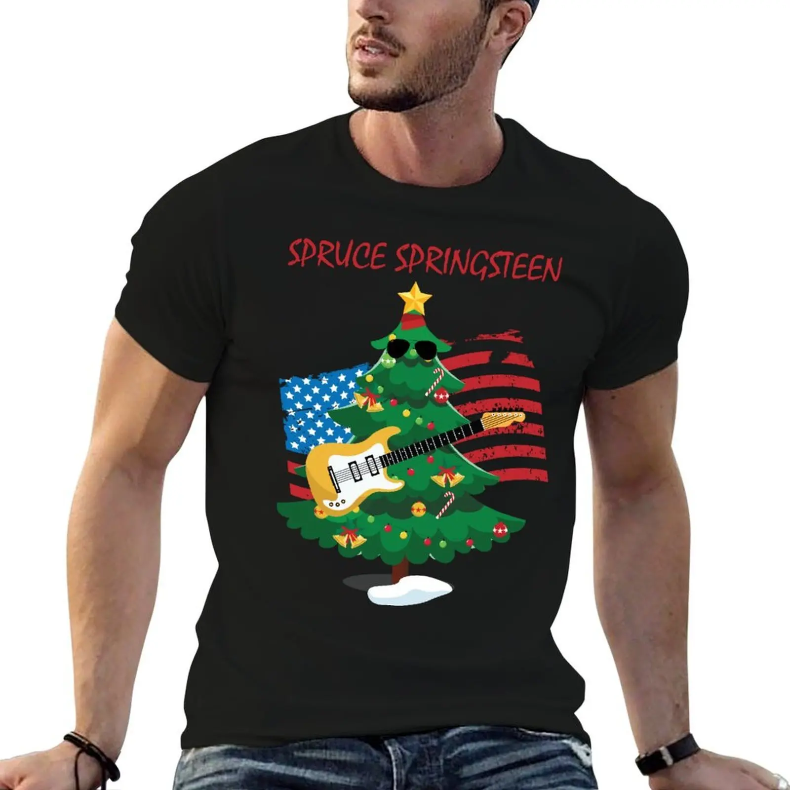 

Spruce Springsteen T-Shirt t shirt man casual funny t shirts man cotton t shirts high quality T-Shirt