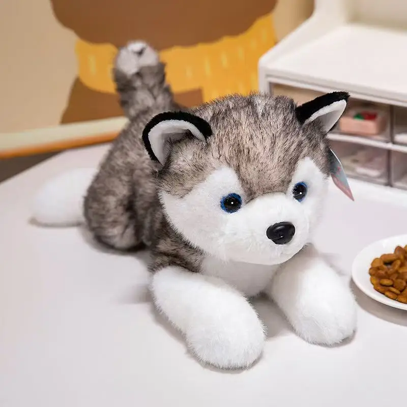 

30/40/50 cm Simulation Cute Husky Doll Plush Toy Handmade Doll Cartoon Anime Cute Pillow Cushion Decoration Children's Birthday