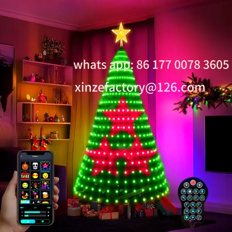 تخصيص شجرة عيد الميلاد LED أضواء 400 المصابيح الذكية RGB LED سلسلة أضواء عطلة الديكور ل داخلي في الهواء الطلق شجرة APP/عن بعد #1