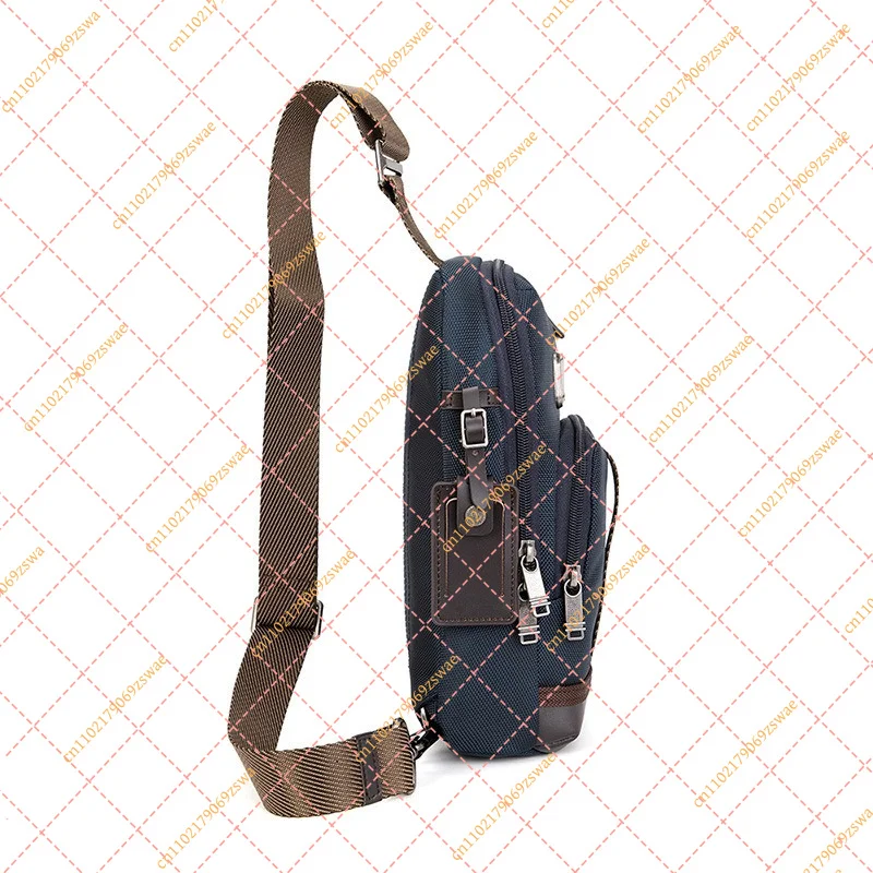 Slim Ballistic Nylon Chest Bag, Minimalist Crossbody Sling for Men, Essential EDC Carry