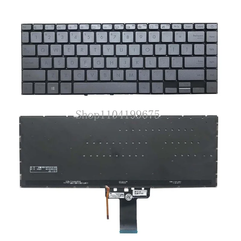 Keyboard for  Asus Zenbook 14 Q407 Q407I Q407IQ Q408 Q408U Q408UG US Backlit