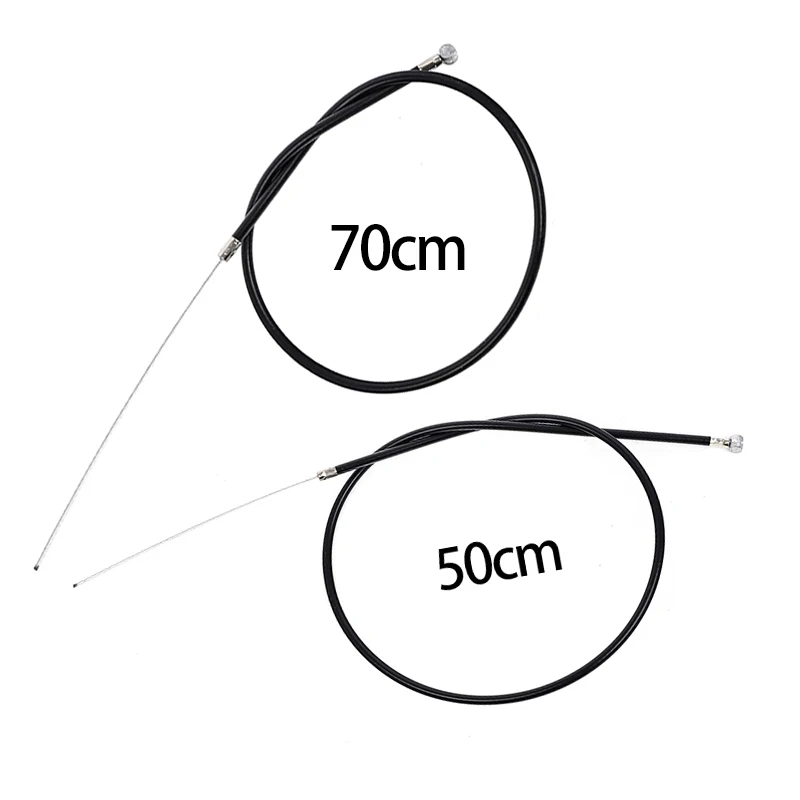 Motorcycle 50CM 70CM Stainless Steel Brake Cable For 2 Stroke 43cc 47cc 49cc Mini Pit Pocket ATV 4 Wheel Bicycle Motocross Parts